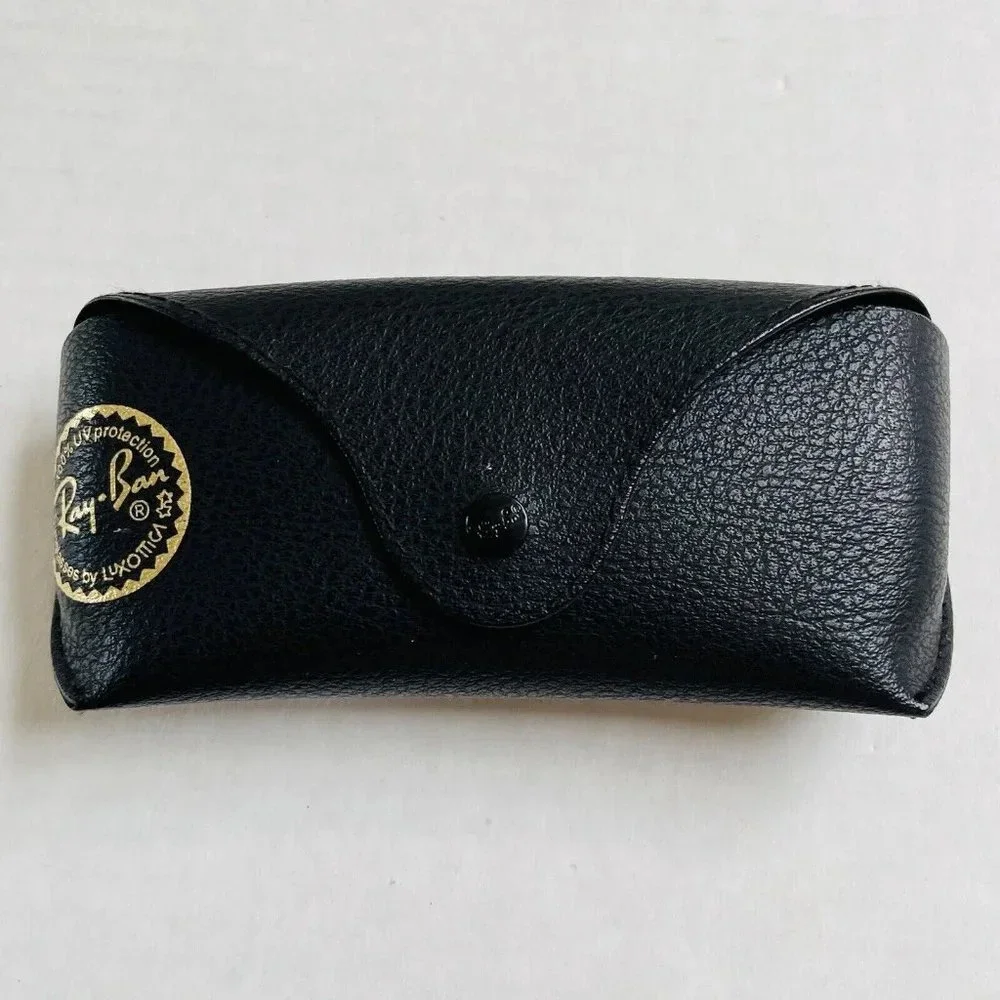 Ray Ban Eyeglasses Sunglasses Case‎ Black Pebbled Glasses Accessory